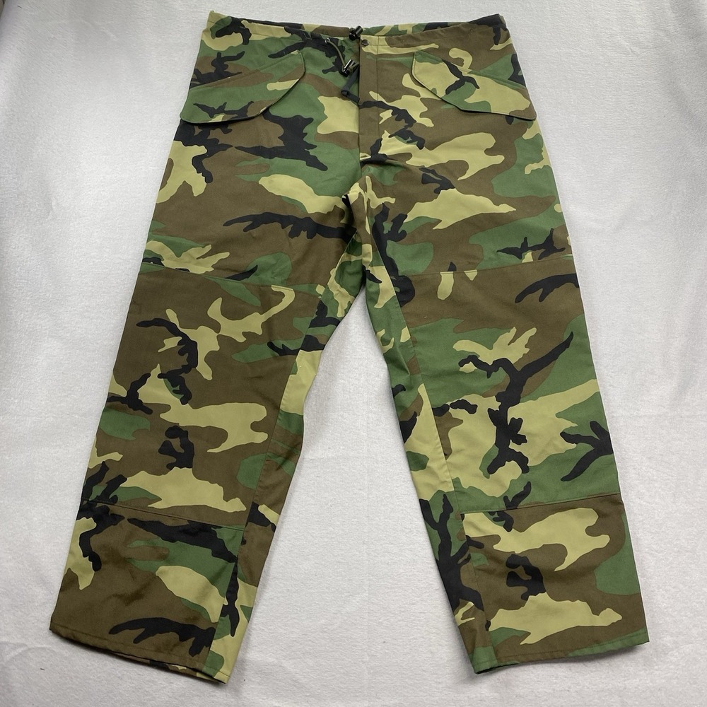 Tennier Gore-Tex Pants Large Woodland Camo ECWCS Gen I Trouser Cold Weather